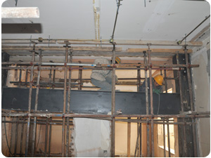 9.横墙拆除增设钢梁