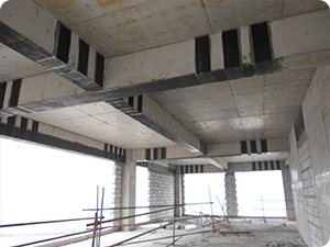 4.梁粘贴碳纤维加固